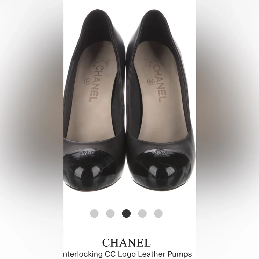Chanel interlocking logo pumps - Picture 14 of 15